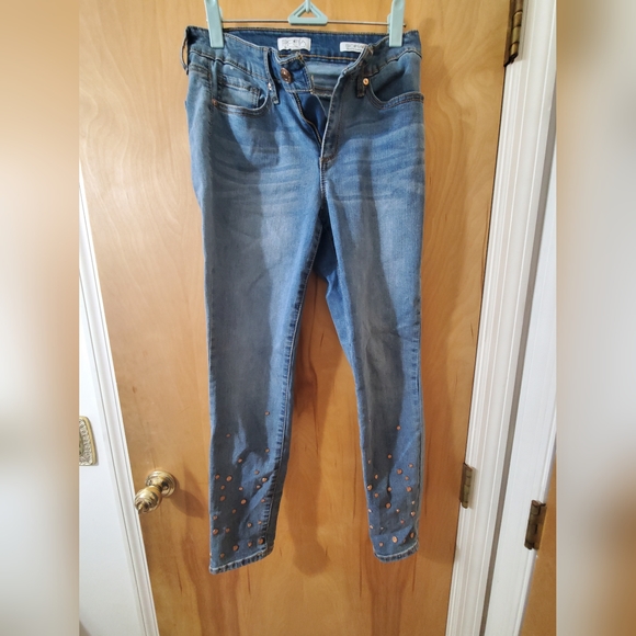 Sofia gold studded skinny jeans - Picture 2 of 3